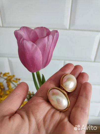 Серьги винтаж США