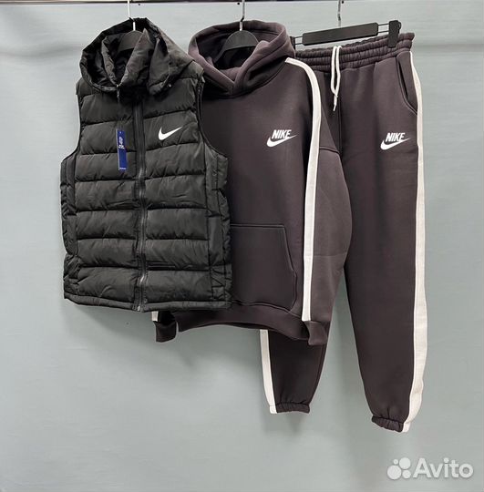 Спортивный флисовый костюм