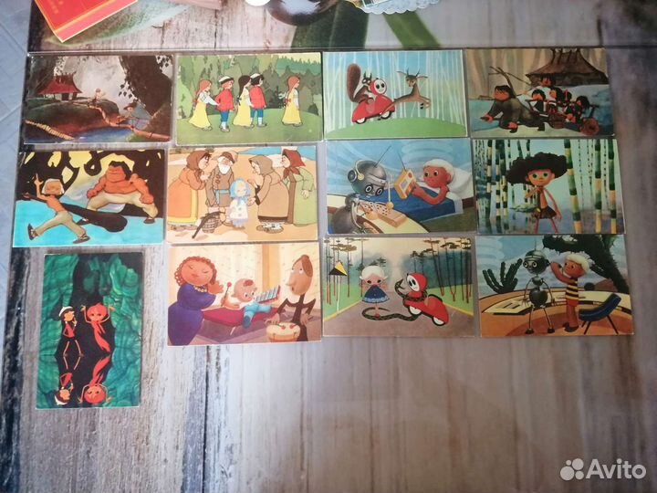 Открытки мультфильмы, сказки. Цена за все