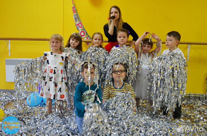 Серебряное, бумажное шоу для детей и взрослых