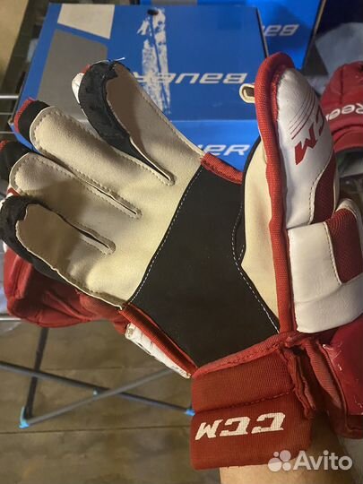 Краги хоккейные ссм