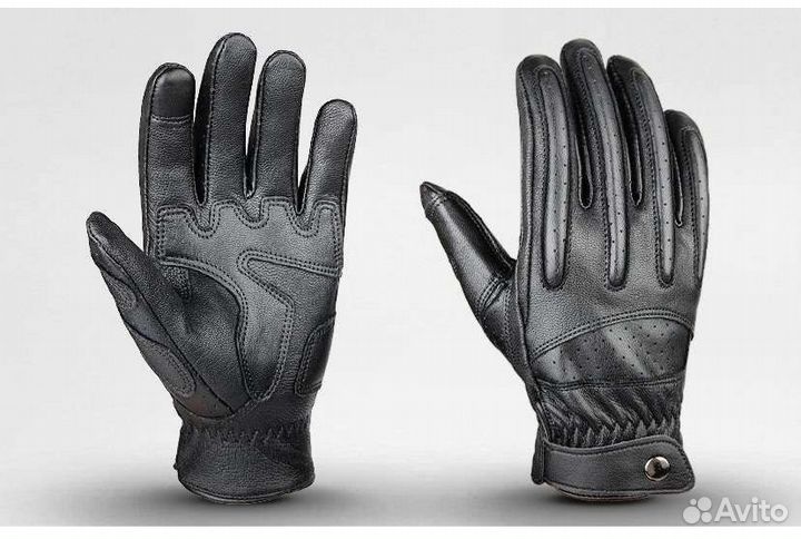 Перчатки тактические кожаные Military