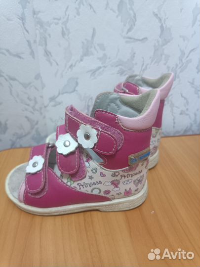 Ортопедические сандали для девочки 21 размер