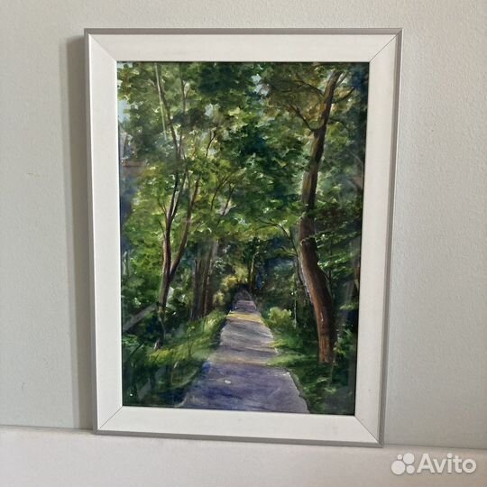 Картина акварель пейзаж