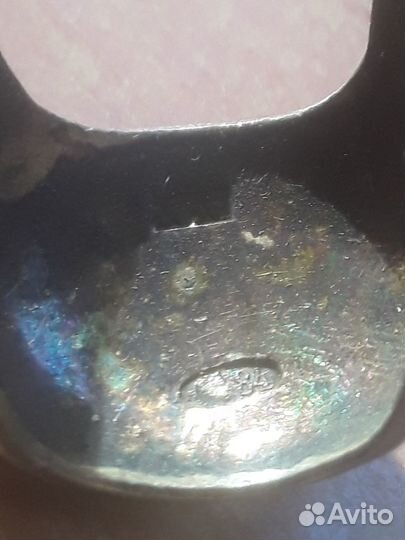 Щипцы 84 проба серебро позолота штихель