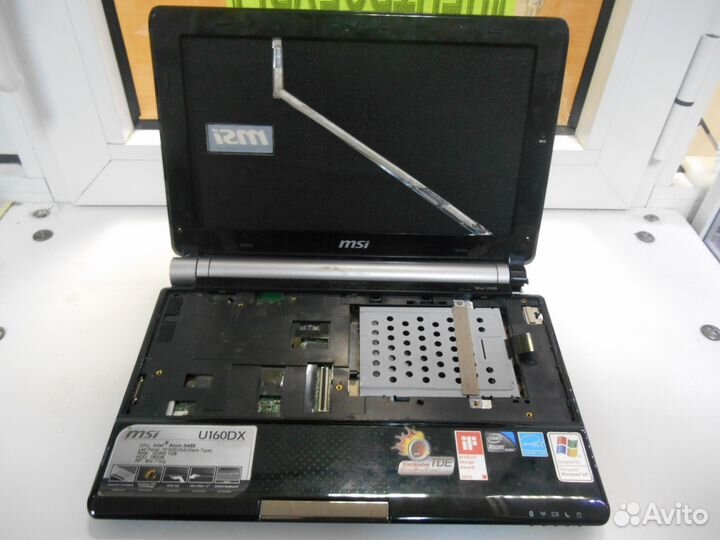 Нетбук MSI U160DX на запчасти