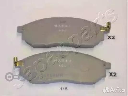 Japanparts PA115AF Колодки тормозные передние rena