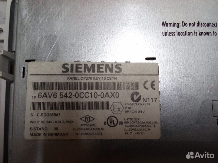 Панель Оператора Siemens Simatic OP 270 KEY-10 CST