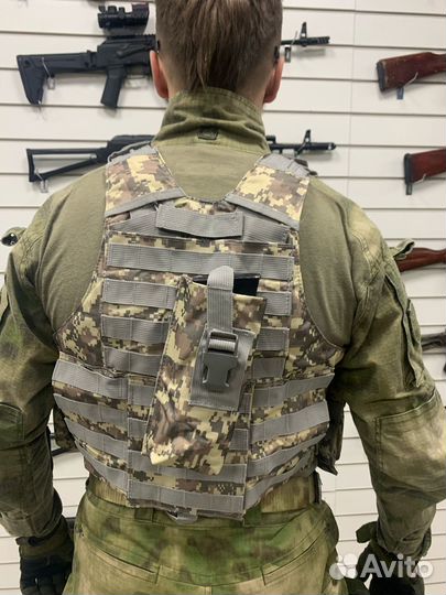 Тактический жилет(Плитник) Пиксель 10 Подсумок
