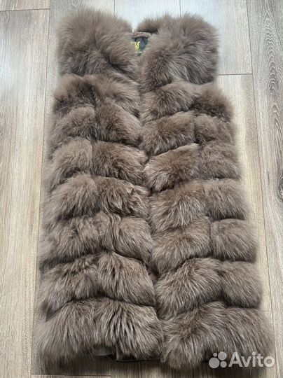 Жилет натуральный мех