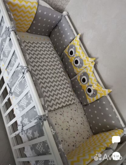 Бортики в детскую кроватку