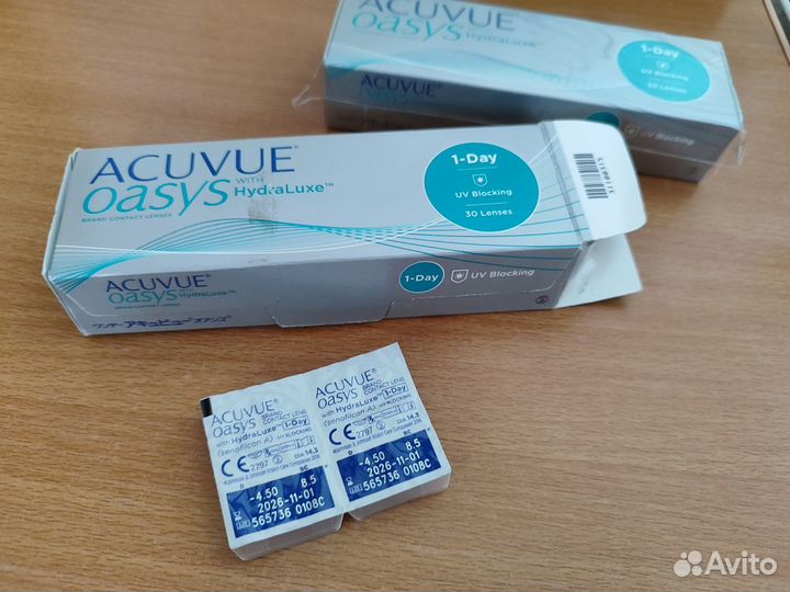 Линзы acuvue oasys -4,5