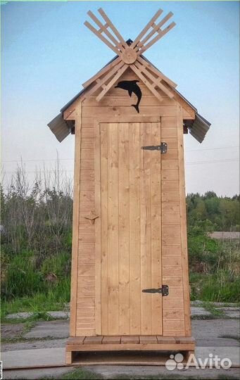 Дачный туалет деревянный Ь767