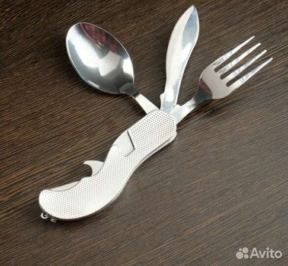 Набор походный ложка вилка нож