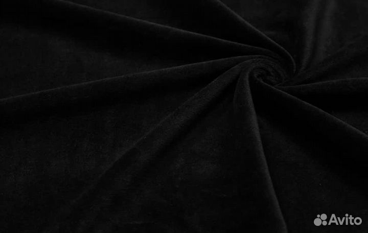 Бархат черный отрез
