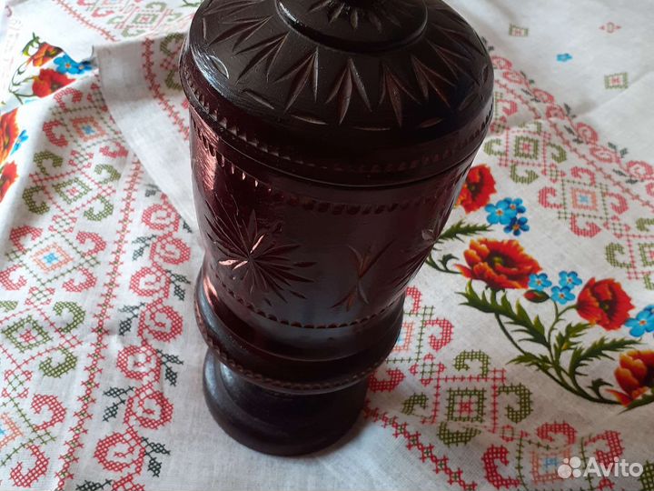 Шкатулка кубок.Дерево.СССР