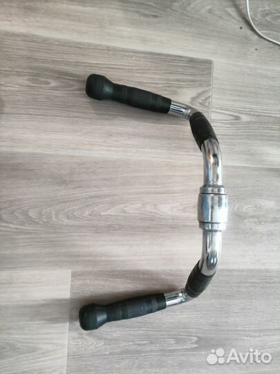 Тяга тренажёр, аналог тяги блока, штанга,диски