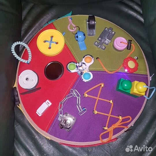 Бизиборд мягкий круглый