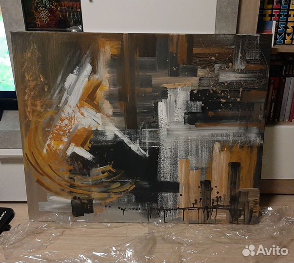 Картина абстракция 100х80см