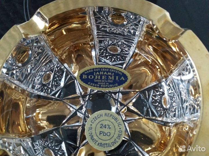 Пепельница Богемия хрусталь