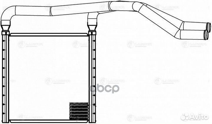 Радиатор отопителя LRh 0847 luzar