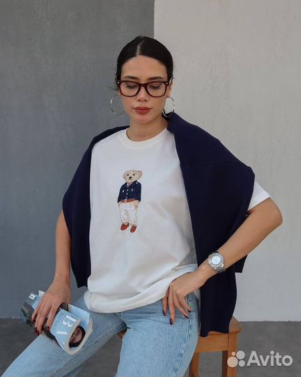 Футболка polo женская оверсайз