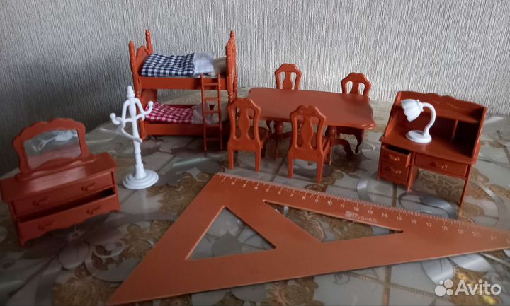 Домик happy family c мебелью и зверюшками