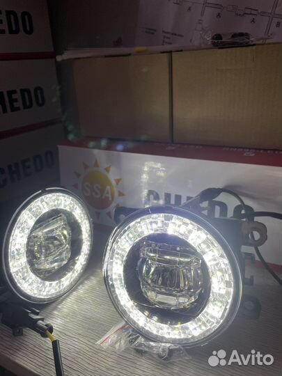 Противотуманные фары на porsche cayenne