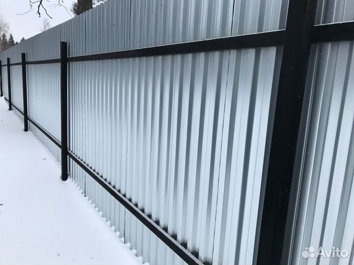 Штакетник металлический