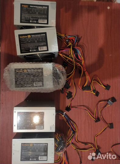 Блоки питания exegate 400W-450W - 5 штук новые