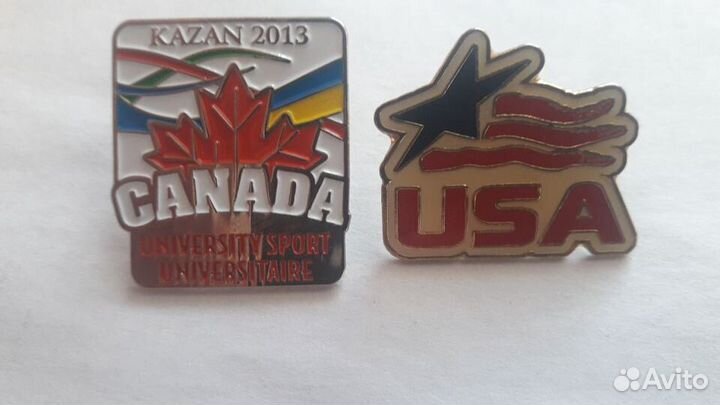 Значки Универсиада-2013 и другие из СССР 27 шт