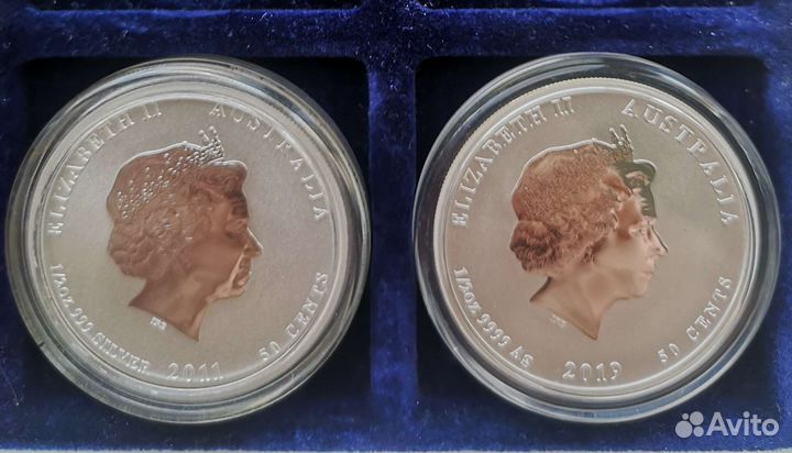 Лунар 2 серебро, 1/2 унции