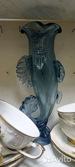 Ваза цветное стекло 50 х 25 см