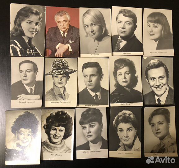 Открытки с артистами кино СССР