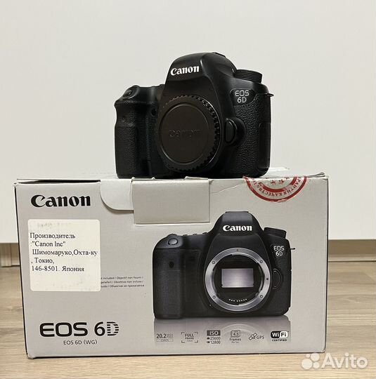 Фотоаппарат Canon eos 6d