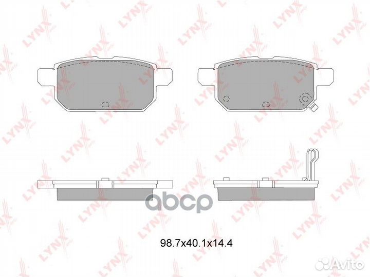 Колодки тормозные дисковые BD-7314 lynxauto