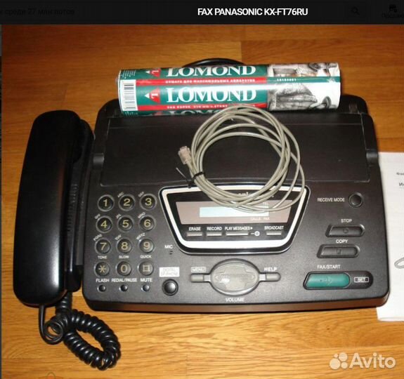 Факс panasonic KX-FT76 RU