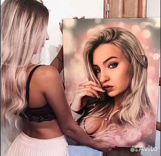 Портрет на холсте по фото