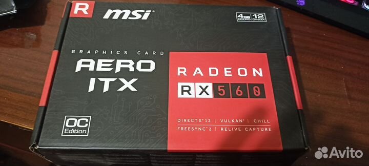 Видеокарта AMD radeon RX560