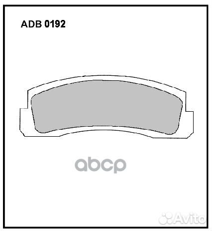 Колодки тормозные ADB0192 allied nippon