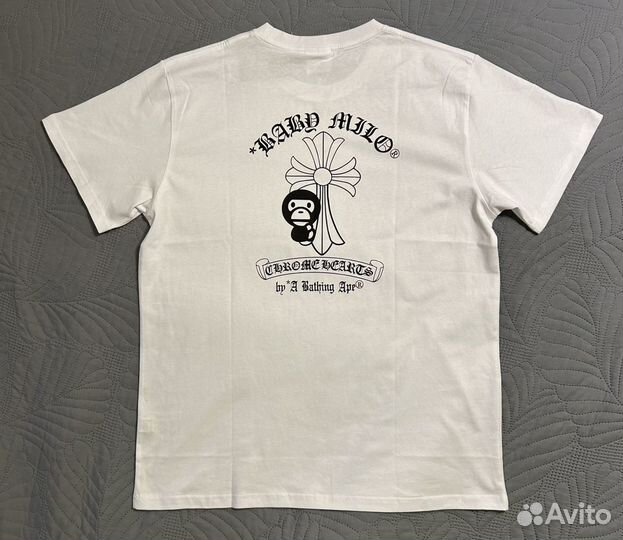 Футболка bape x chrome hearts