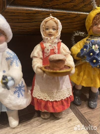 Игрушки ватные на елку пакетом