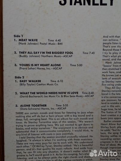 Stanley Turrentine, LP, Easy Walker