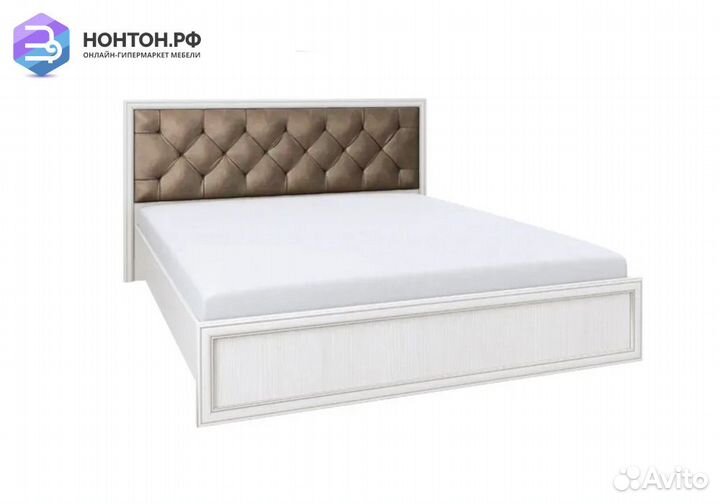 Кровать Габриэлла вудлайн кремовый / аруша венге п