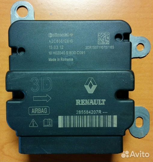 Блоки SRS Renault Nissan