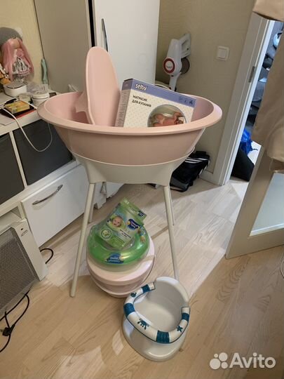 Ванночка. Набор для купания. Стульчик