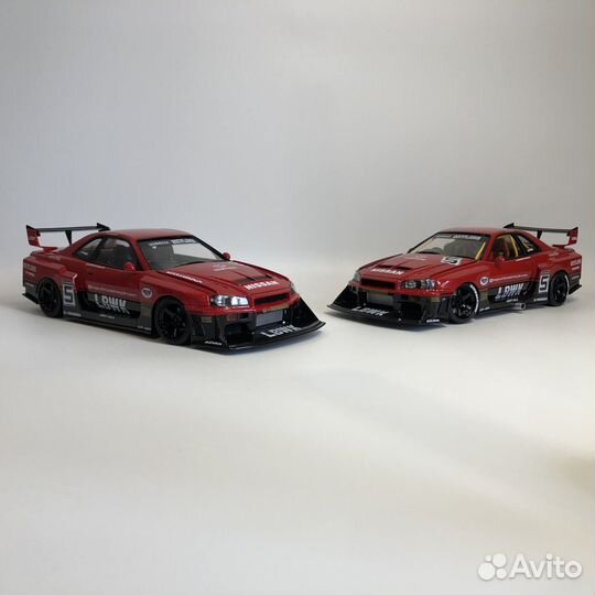 Lbwk для Nissan Skyline GT-R (R34) от Tamiya 1/24