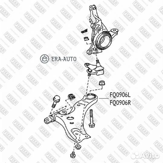 Fixar FQ0906L Рычаг lexus RX 10- нижн.лев