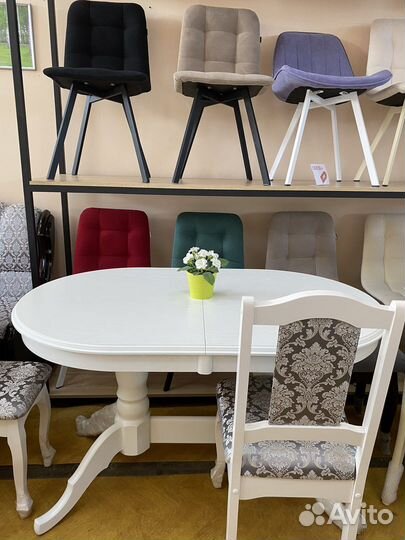 Стол массив «Овал» раздвижной