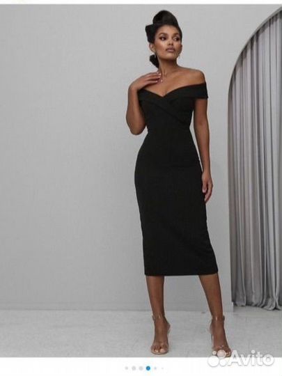 Платье clan 6 xs черное футляр